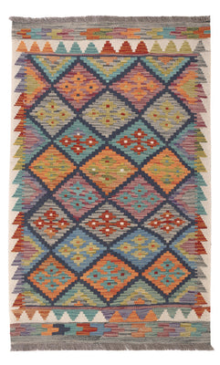 Kelim Rug - Splash - 131 x 78 cm - multicolored