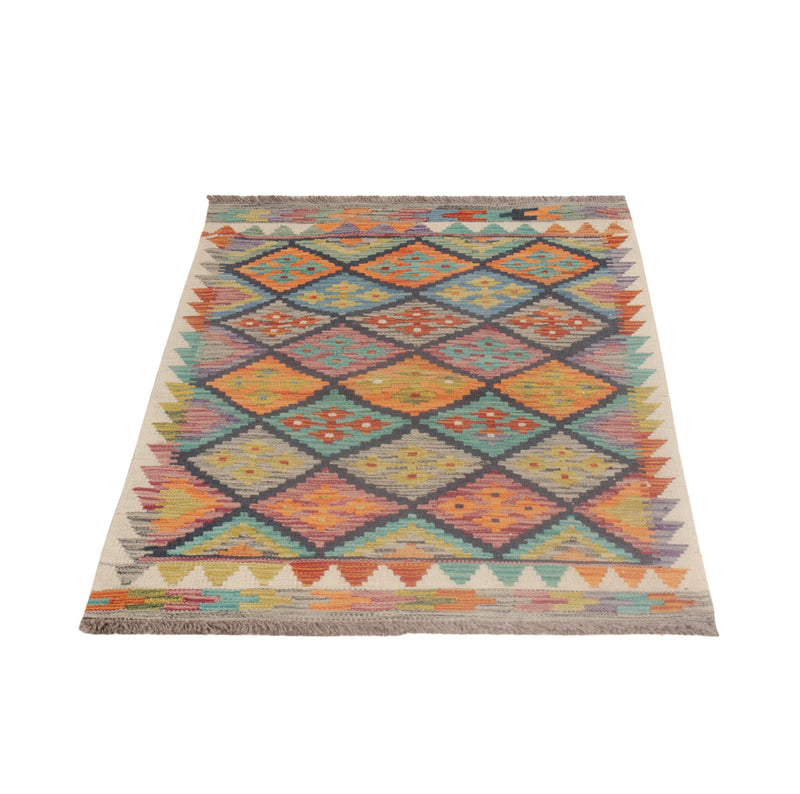 Kelim Rug - Splash - 131 x 78 cm - multicolored