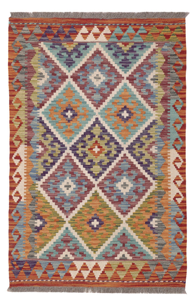 Kelim Rug - Splash - 122 x 81 cm - multicolored