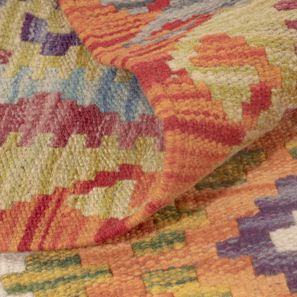 Kelim Rug - Splash - 122 x 81 cm - multicolored