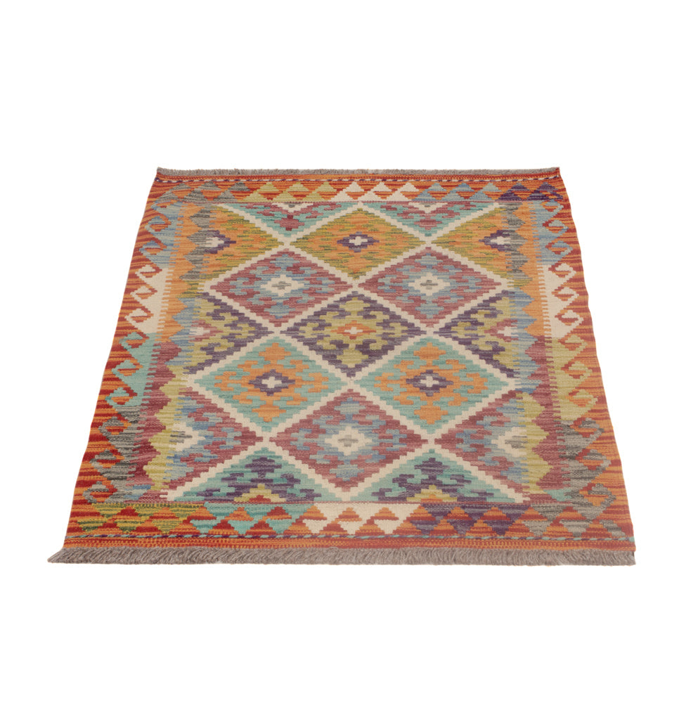 Kelim Rug - Splash - 122 x 81 cm - multicolored