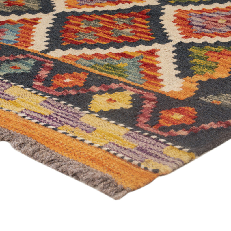 Kelim Rug - Splash - 126 x 87 cm - multicolored