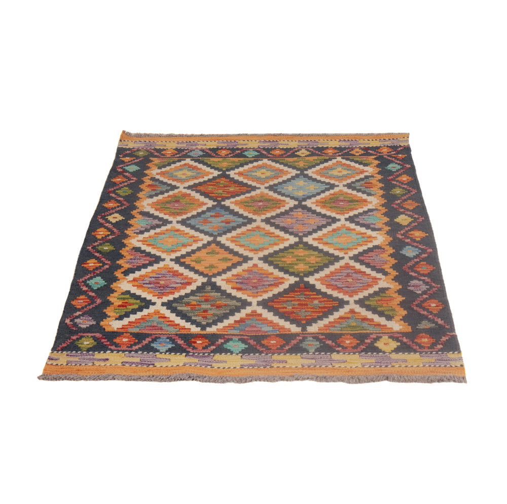Kelim Rug - Splash - 126 x 87 cm - multicolored