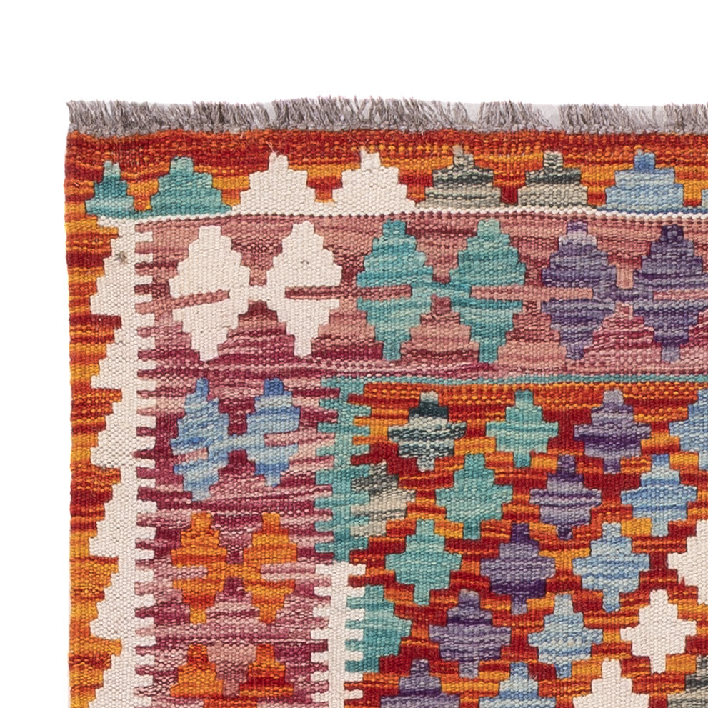 Kelim Rug - Splash - 139 x 83 cm - multicolored