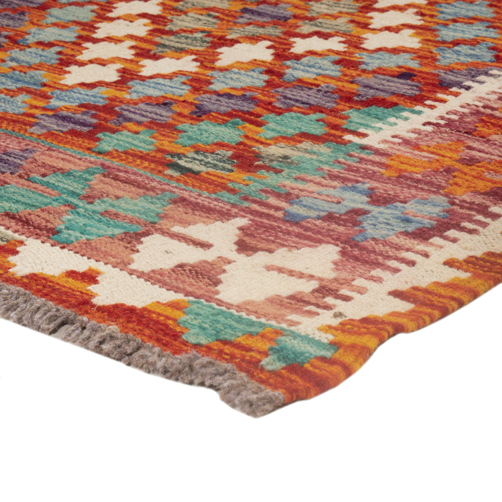 Kelim Rug - Splash - 139 x 83 cm - multicolored