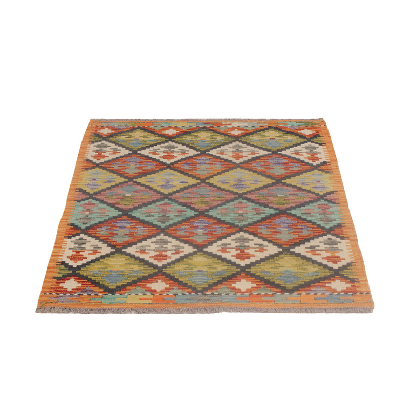 Kelim Rug - Splash - 123 x 86 cm - multicolored