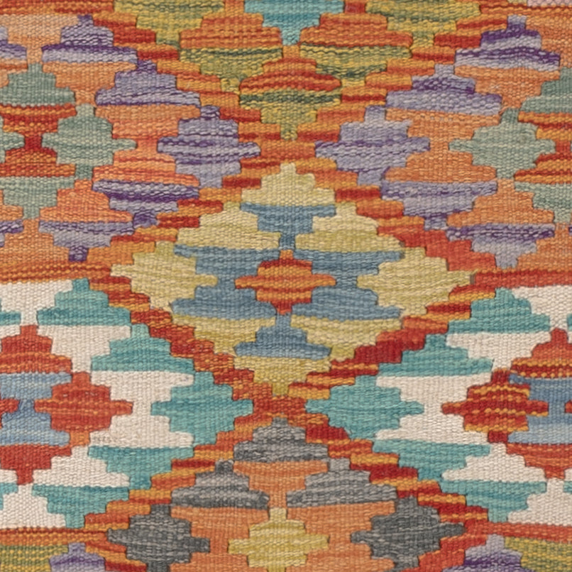 Kelim Rug - Splash - 122 x 83 cm - multicolored