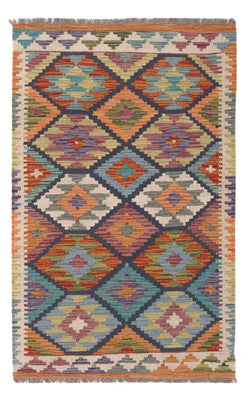 Kelim Rug - Splash - 130 x 83 cm - multicolored