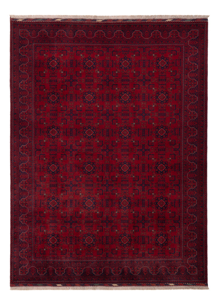 Afghan Rug - Royal - 235 x 174 cm - red