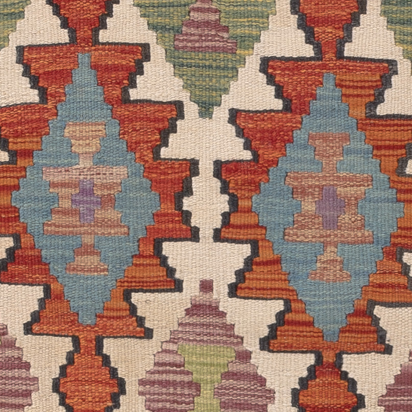 Kelim Rug - Splash - 126 x 84 cm - multicolored