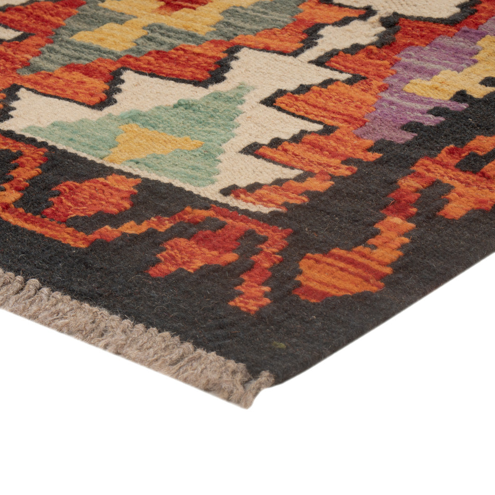 Kelim Rug - Splash - 126 x 84 cm - multicolored