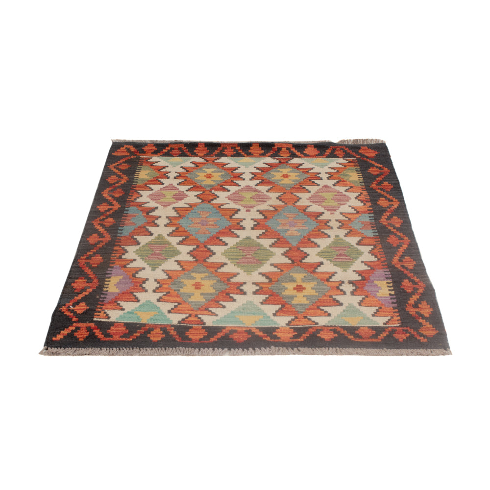 Kelim Rug - Splash - 126 x 84 cm - multicolored