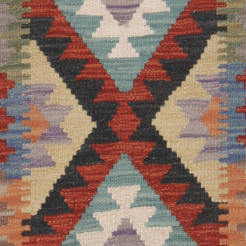 Kelim Rug - Splash - 122 x 84 cm - multicolored