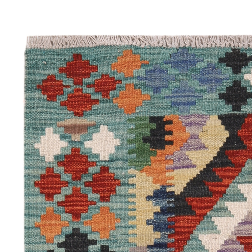 Kelim Rug - Splash - 122 x 84 cm - multicolored