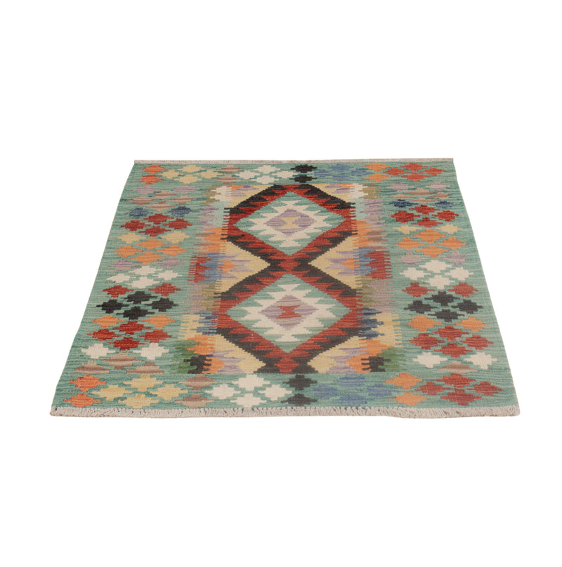 Kelim Rug - Splash - 122 x 84 cm - multicolored