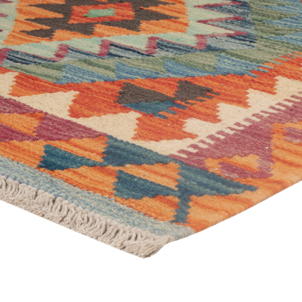 Kelim Rug - Splash - 125 x 81 cm - multicolored
