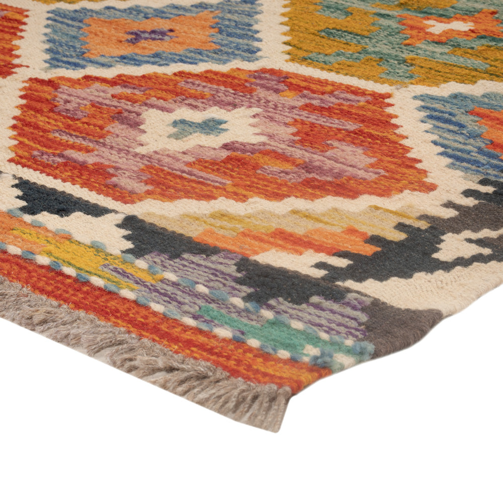Kelim Rug - Splash - 125 x 79 cm - multicolored