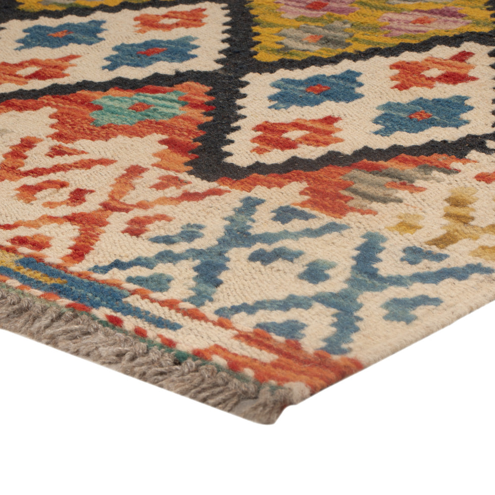 Kelim Rug - Splash - 125 x 82 cm - multicolored
