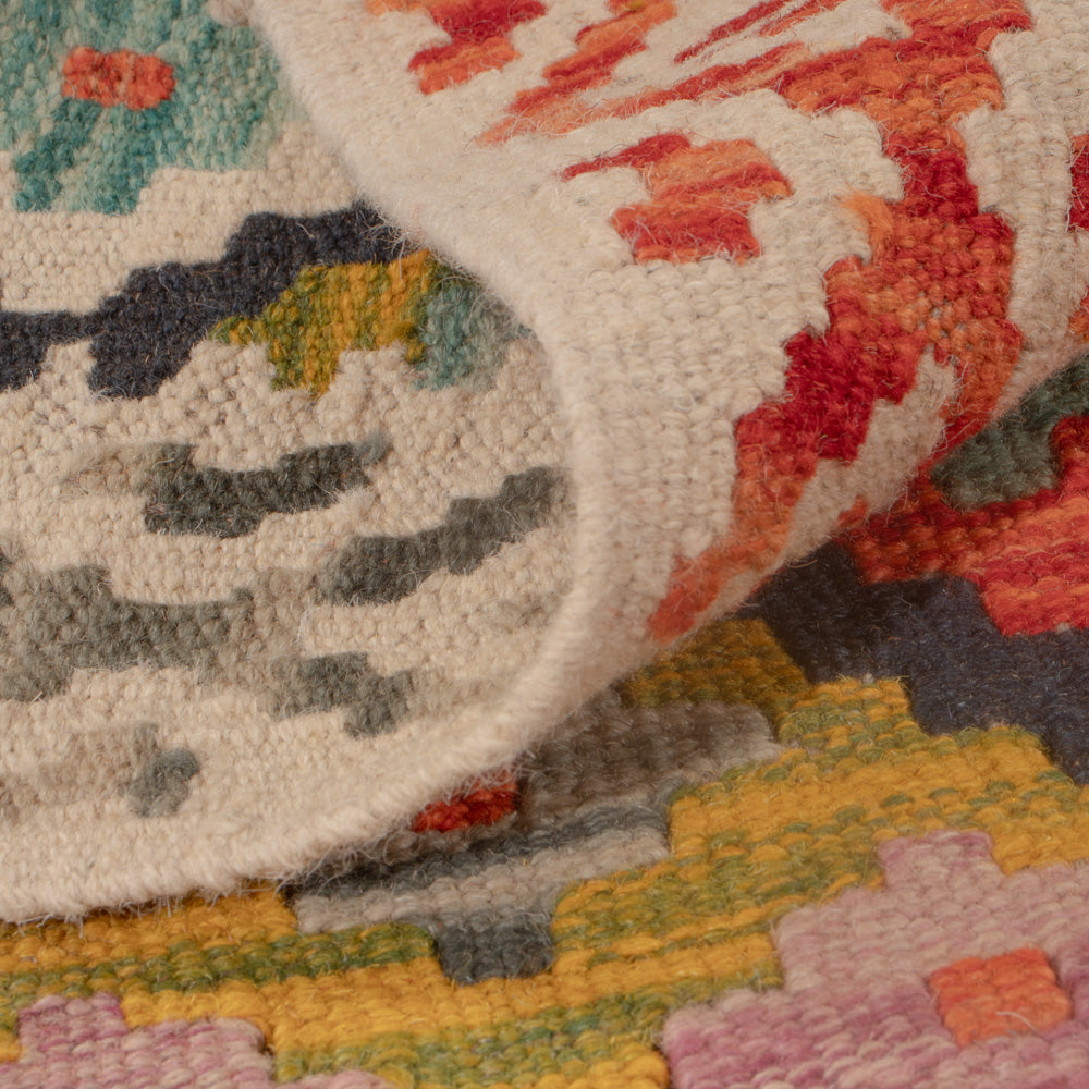 Kelim Rug - Splash - 125 x 82 cm - multicolored