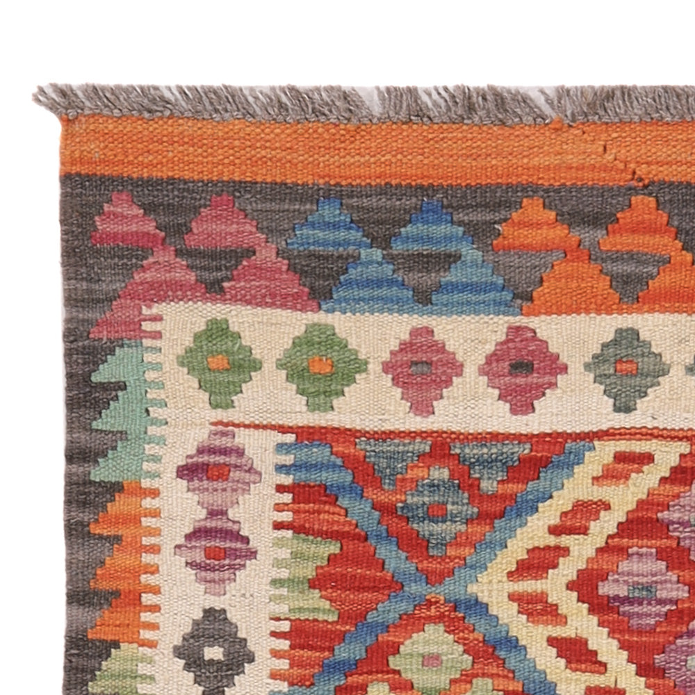 Kelim Rug - Splash - 124 x 83 cm - multicolored