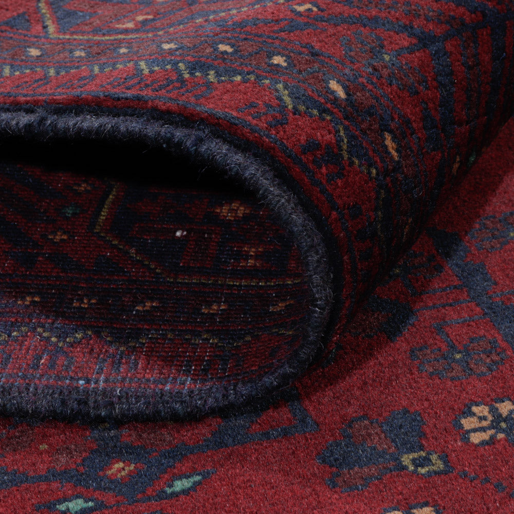 Afghan Rug - Kunduz - 200 x 147 cm - red