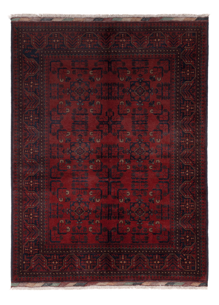 Afghan Rug - Kunduz - 200 x 150 cm - red