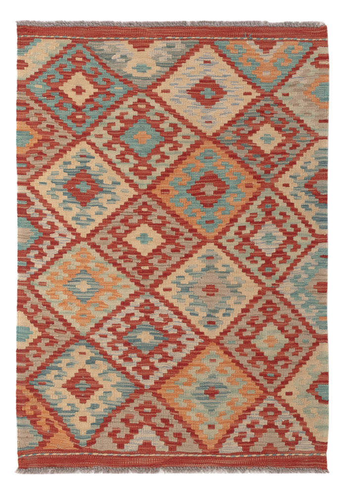 Kelim Rug - Splash - 121 x 85 cm - multicolored