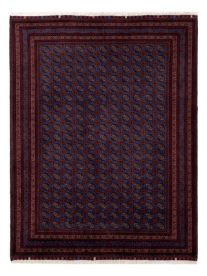 Afghan Rug - Royal - 195 x 151 cm - blue