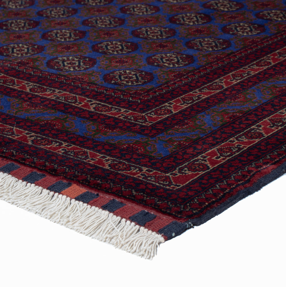 Afghan Rug - Royal - 195 x 151 cm - blue