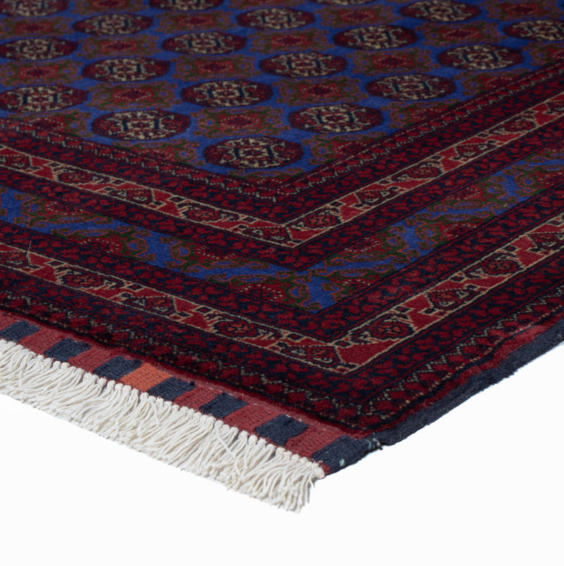 Afghan Rug - Royal - 195 x 151 cm - blue
