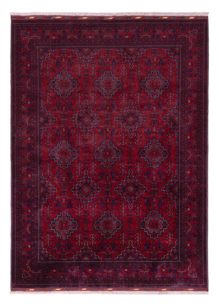 Afghan Rug - Royal - 231 x 167 cm - red