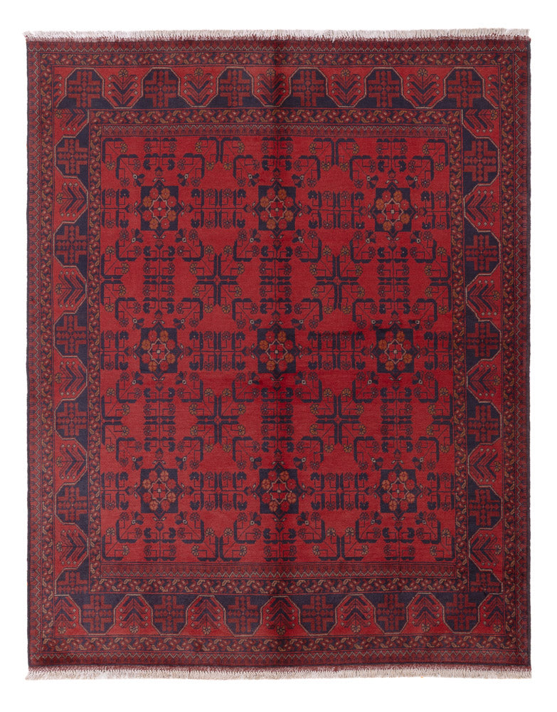 Afghan Rug - Kunduz - 224 x 177 cm - red