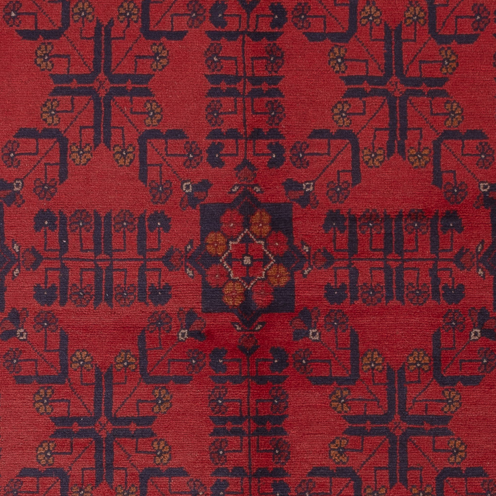 Afghan Rug - Kunduz - 224 x 177 cm - red