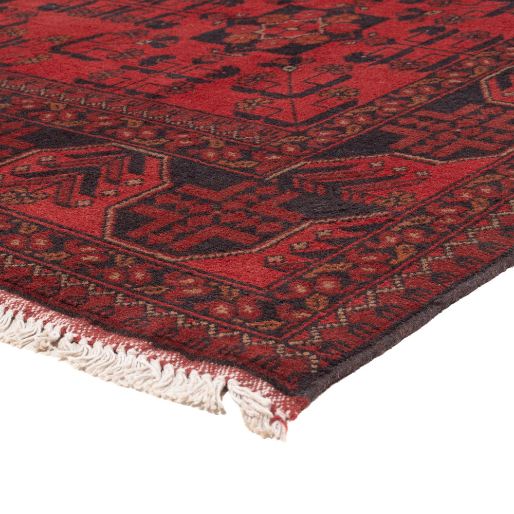 Afghan Rug - Kunduz - 224 x 177 cm - red