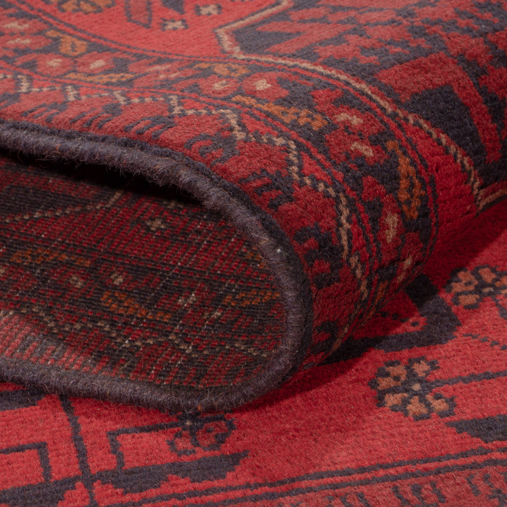 Afghan Rug - Kunduz - 224 x 177 cm - red