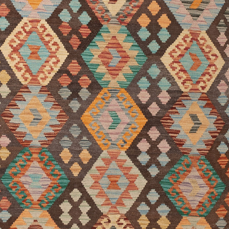 Kelim Rug - Splash - 351 x 244 cm - colorful