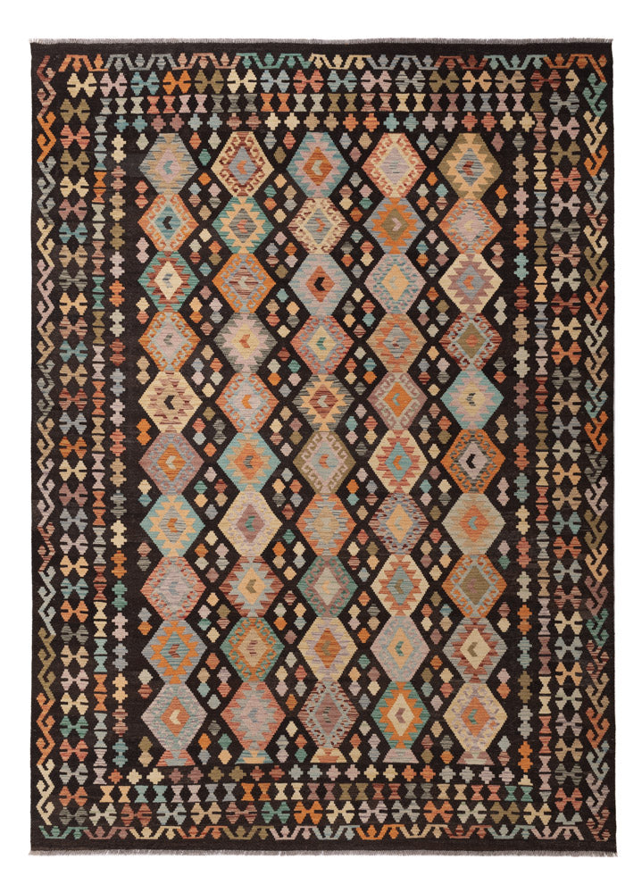 Kelim Rug - Splash - 344 x 250 cm - colorful