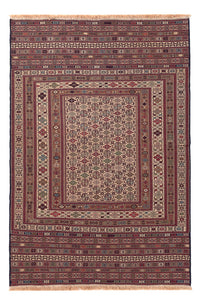 Kelim Rug - Oriental - 200 x 135 cm - multicolored