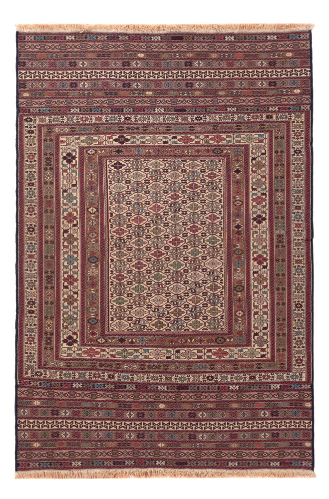 Kelim Rug - Oriental - 200 x 135 cm - multicolored