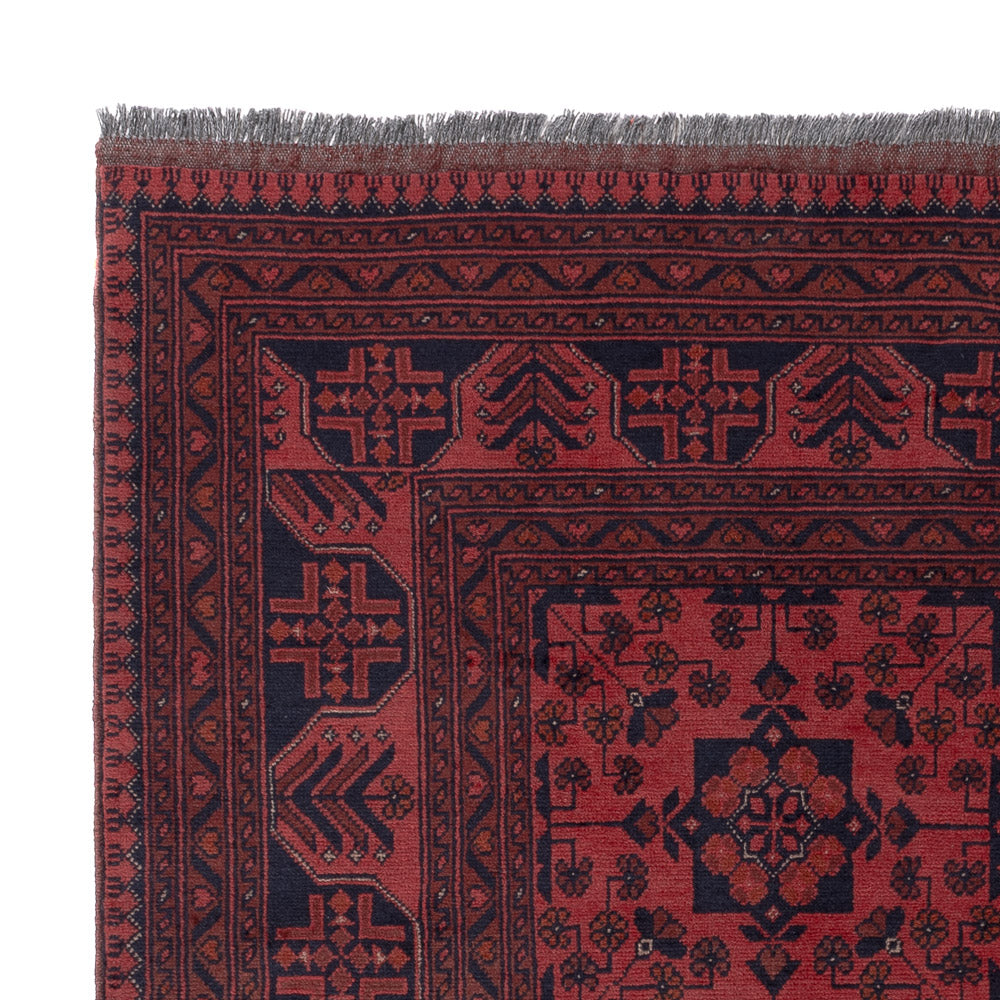 Afghan Rug - Kunduz - 198 x 153 cm - red