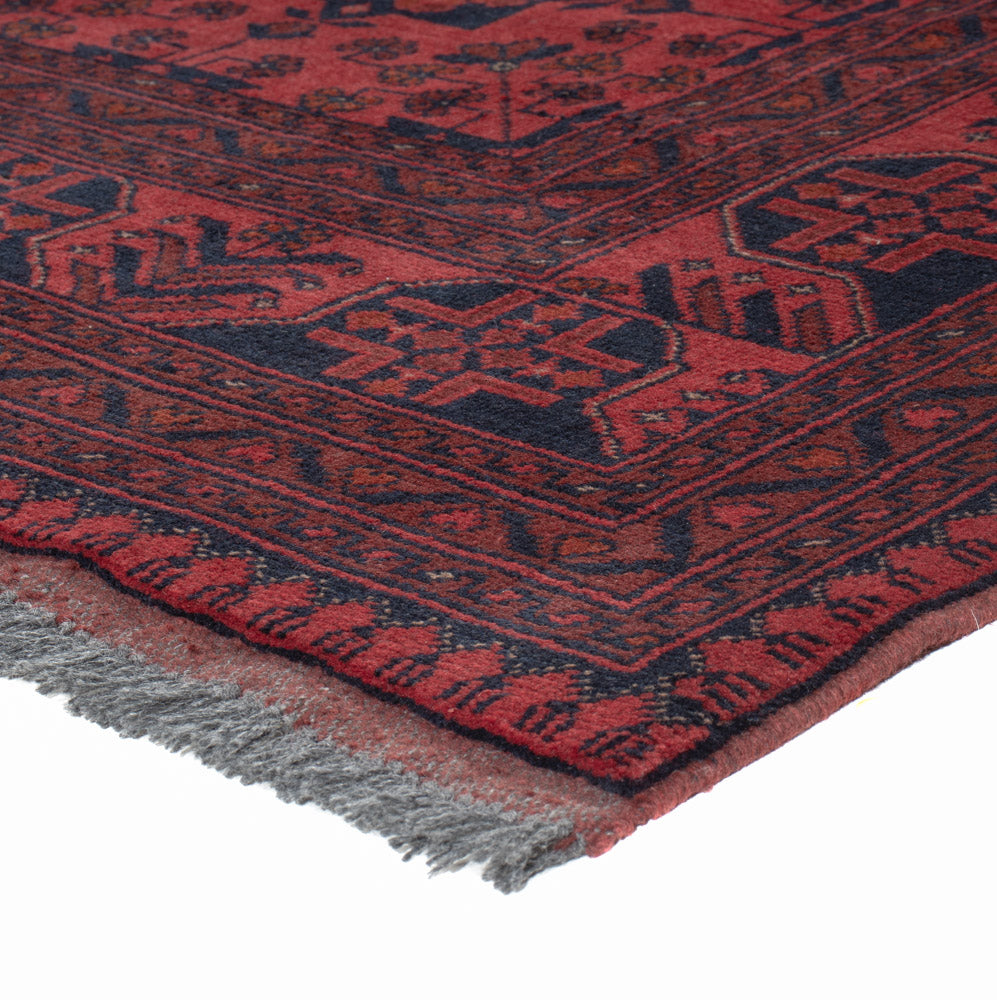 Afghan Rug - Kunduz - 198 x 153 cm - red