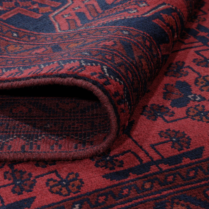 Afghan Rug - Kunduz - 198 x 153 cm - red