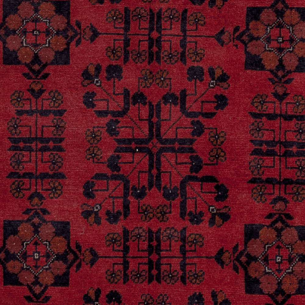Afghan Rug - Kunduz - 196 x 151 cm - red