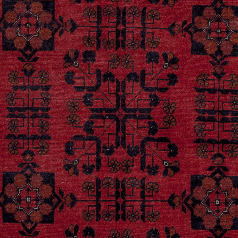 Afghan Rug - Kunduz - 196 x 151 cm - red