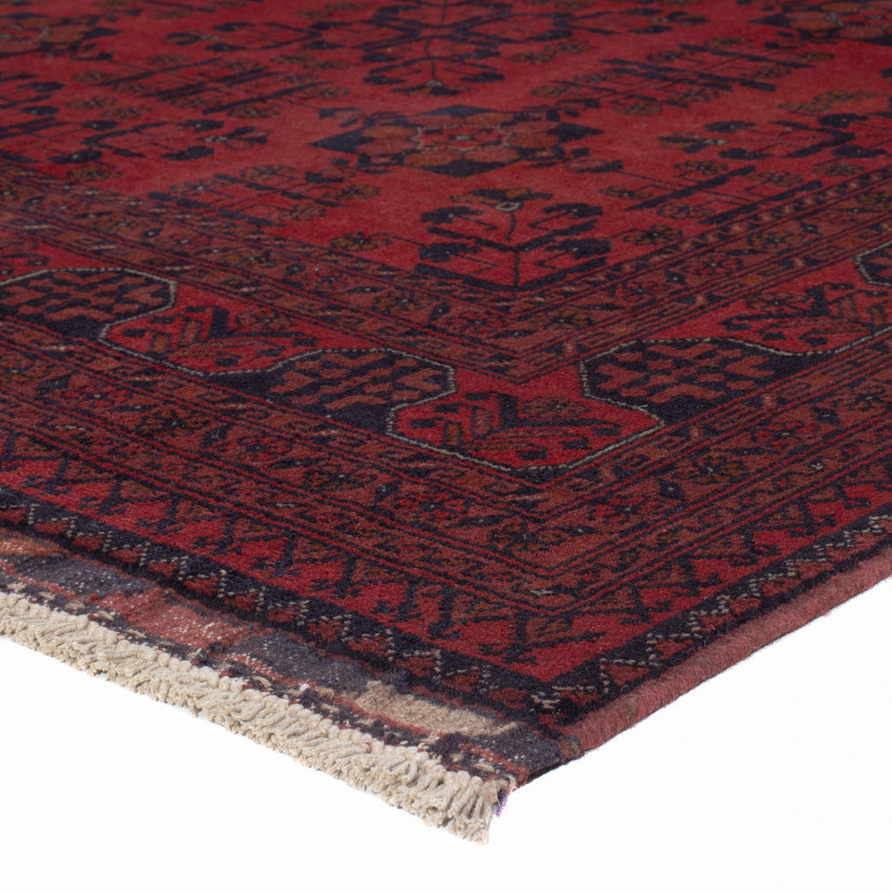 Afghan Rug - Kunduz - 196 x 151 cm - red