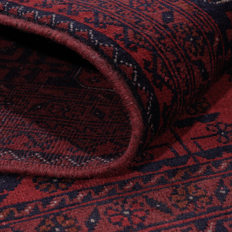 Afghan Rug - Kunduz - 196 x 151 cm - red