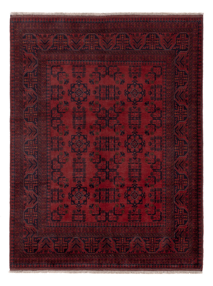 Afghan Rug - Kunduz - 200 x 153 cm - red