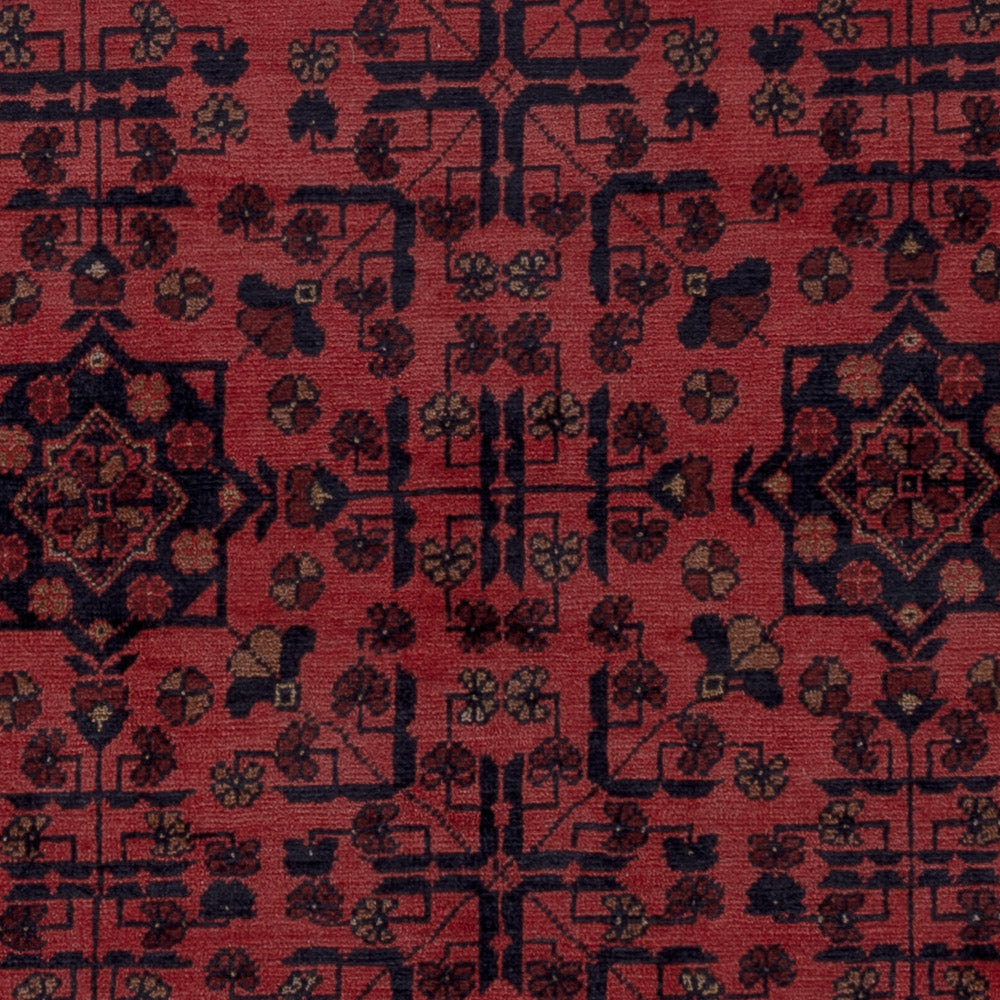 Afghan Rug - Kunduz - 202 x 155 cm - red