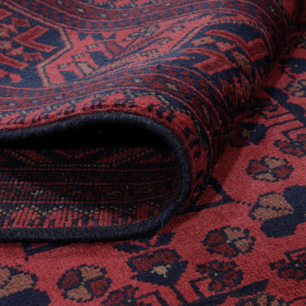 Afghan Rug - Kunduz - 202 x 155 cm - red