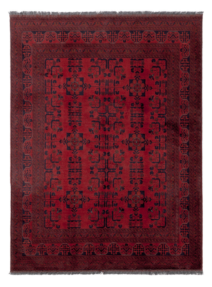 Afghan Rug - Kunduz - 200 x 150 cm - red